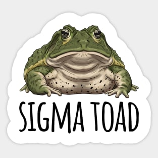 Sigma Toad, Be The Toad, The Rizz Sigma Lone Toad Sticker